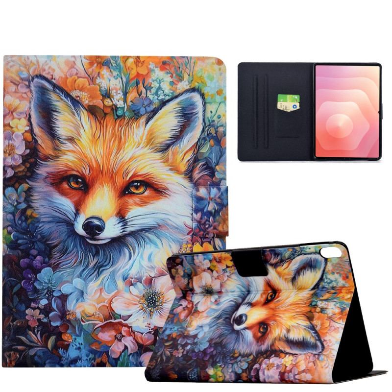 Housse Samsung Galaxy Tab S11 Peinture Renard