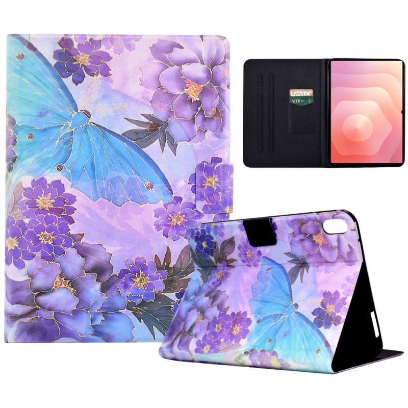 Housse Samsung Galaxy Tab S11 Pivoines et Papillons