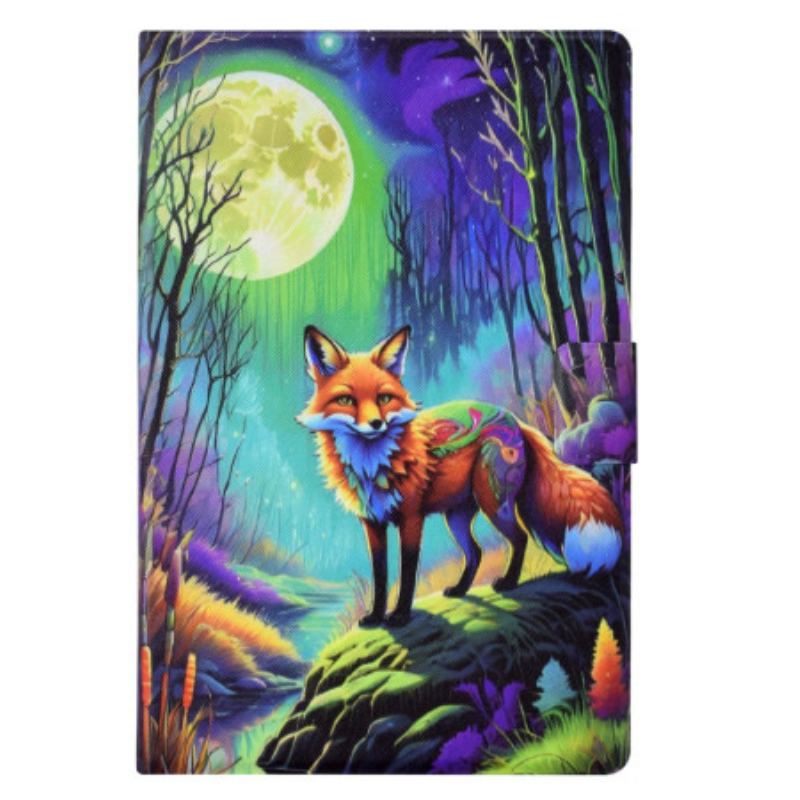 Housse Samsung Galaxy Tab S11 Renard au Clair de Lune