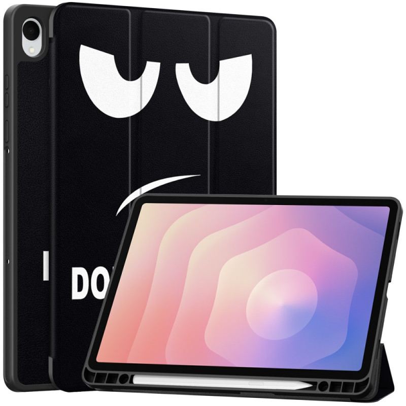 Smart Case Samsung Galaxy Tab S11 Porte-Stylet Don't Touch Me