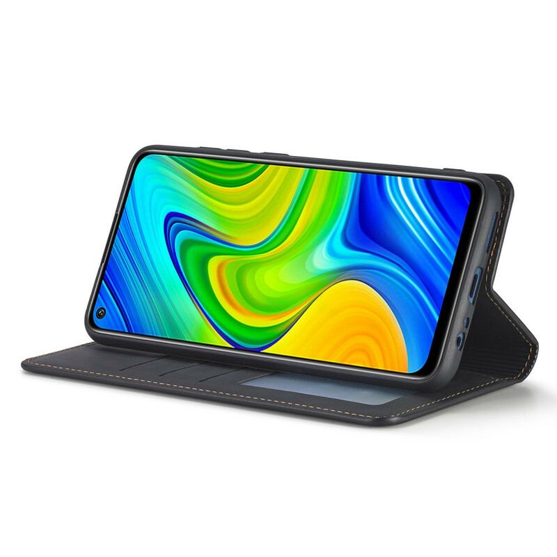 Flip Cover Xiaomi Redmi Note 9 Effet Cuir FORWENW