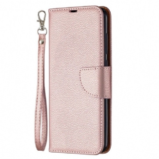 Housse Xiaomi Redmi Note 9 Litchi Rabat Oblique