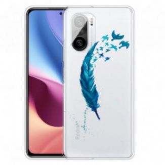 Coque Poco F3 / Xiaomi Mi 11i 5G Belle Plume Bleue