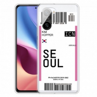 Coque Poco F3 / Xiaomi Mi 11i 5G Boarding Pass to Seoul