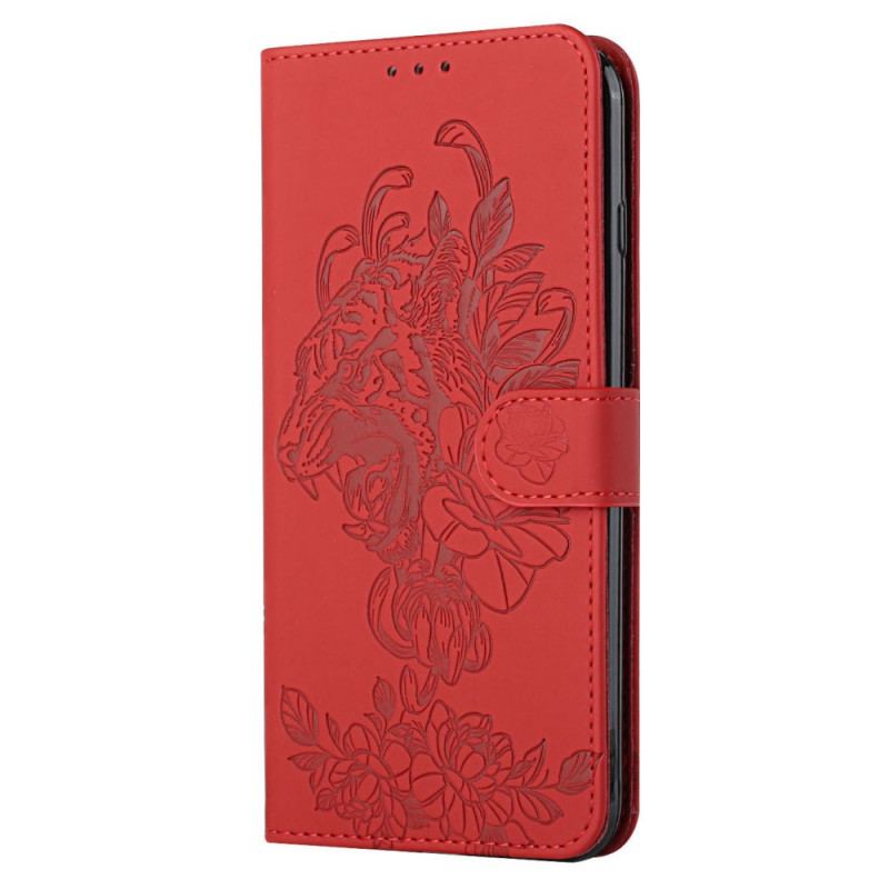 Housse Poco F3 / Xiaomi Mi 11i 5G Tigre Baroque à Lanière