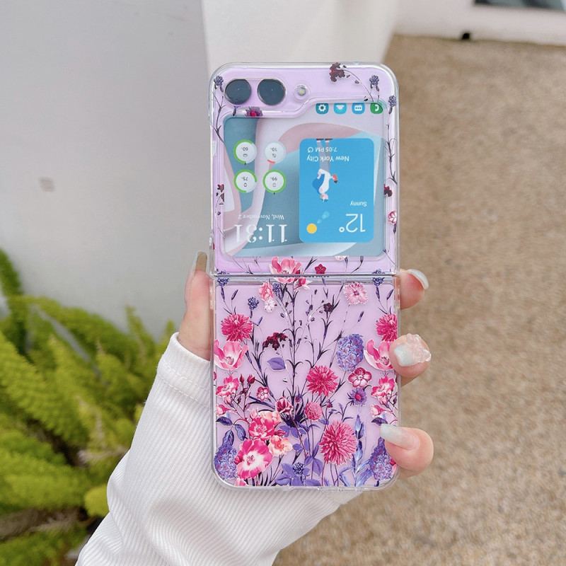 Coque Samsung Galaxy Z Flip 5 Transparente Fleurie