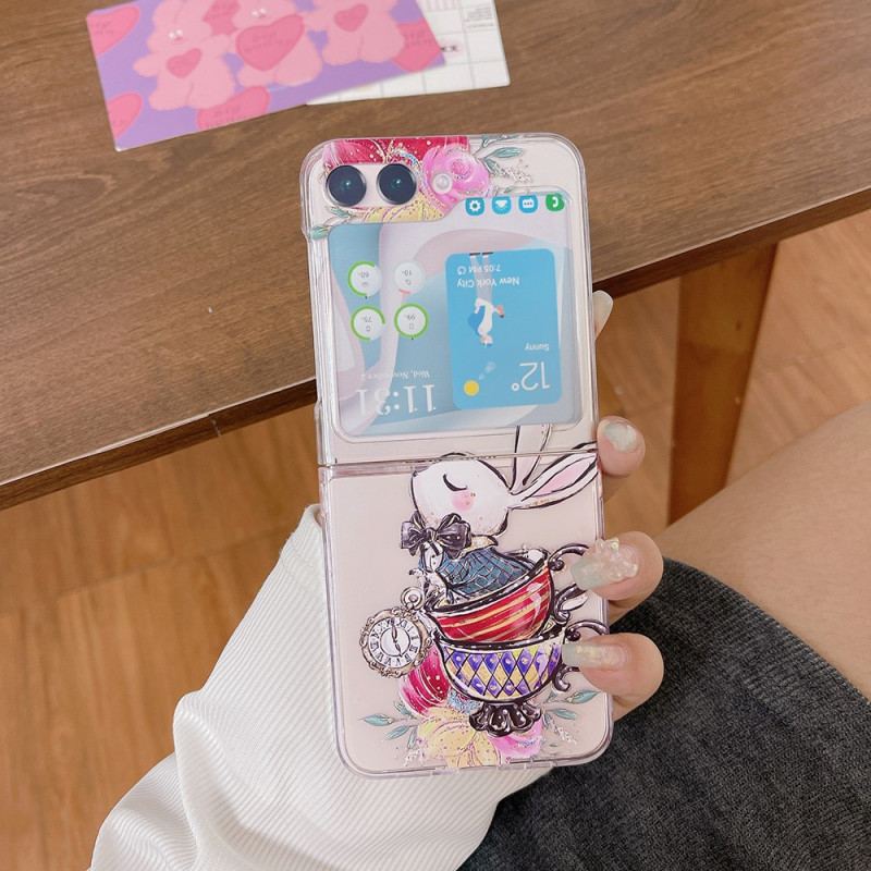 Coque Samsung Galaxy Z Flip 5 Transparente Lapin