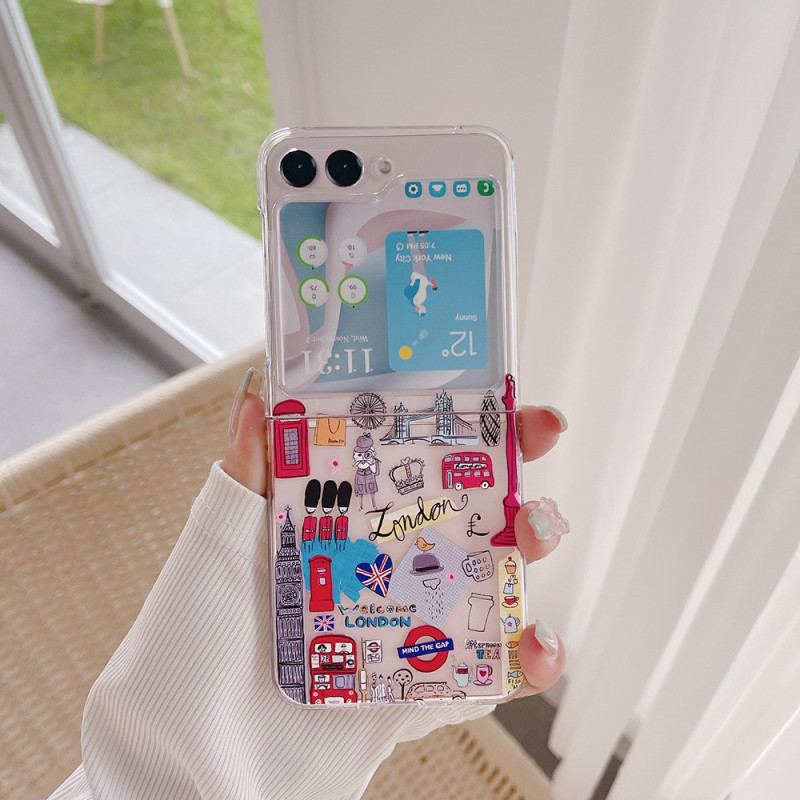 Coque Samsung Galaxy Z Flip 5 Transparente Londres