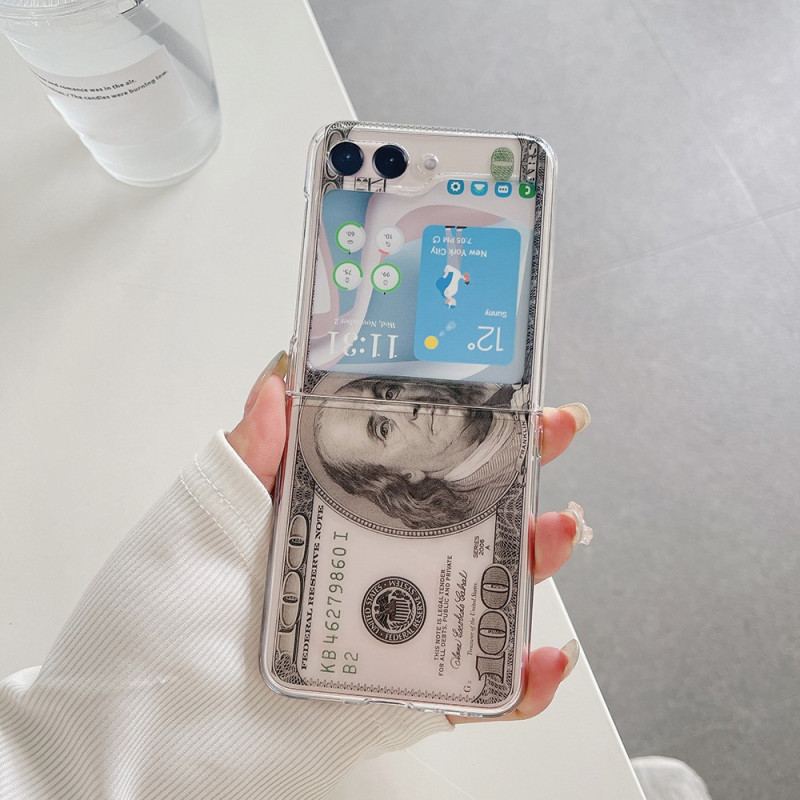 Coque Samsung Galaxy Z Flip 5 Transparente Money Money