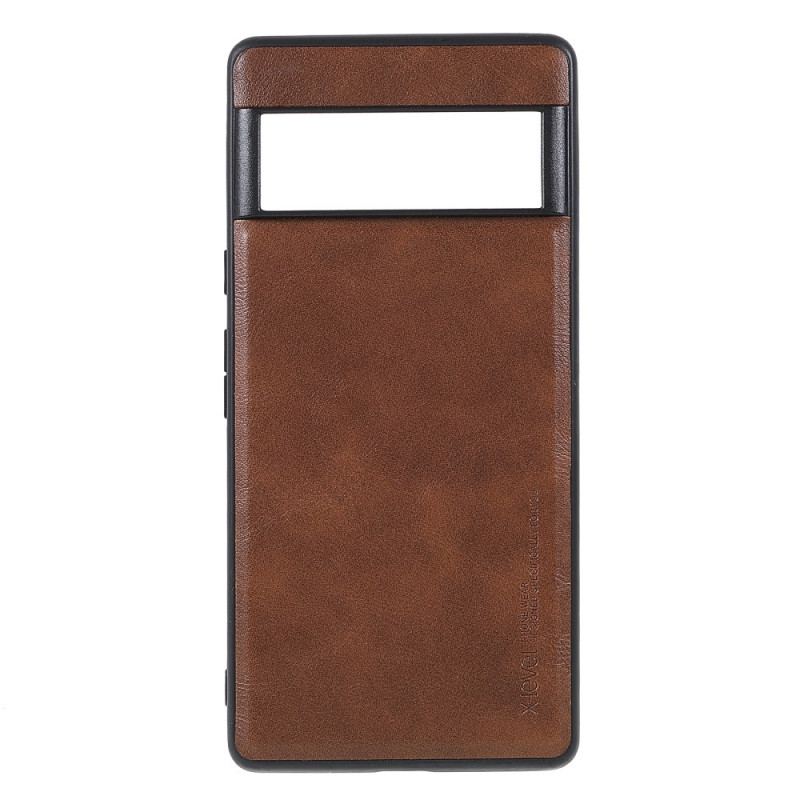 Coque Google Pixel 6 Pro X- Level Effet Cuir Vintage