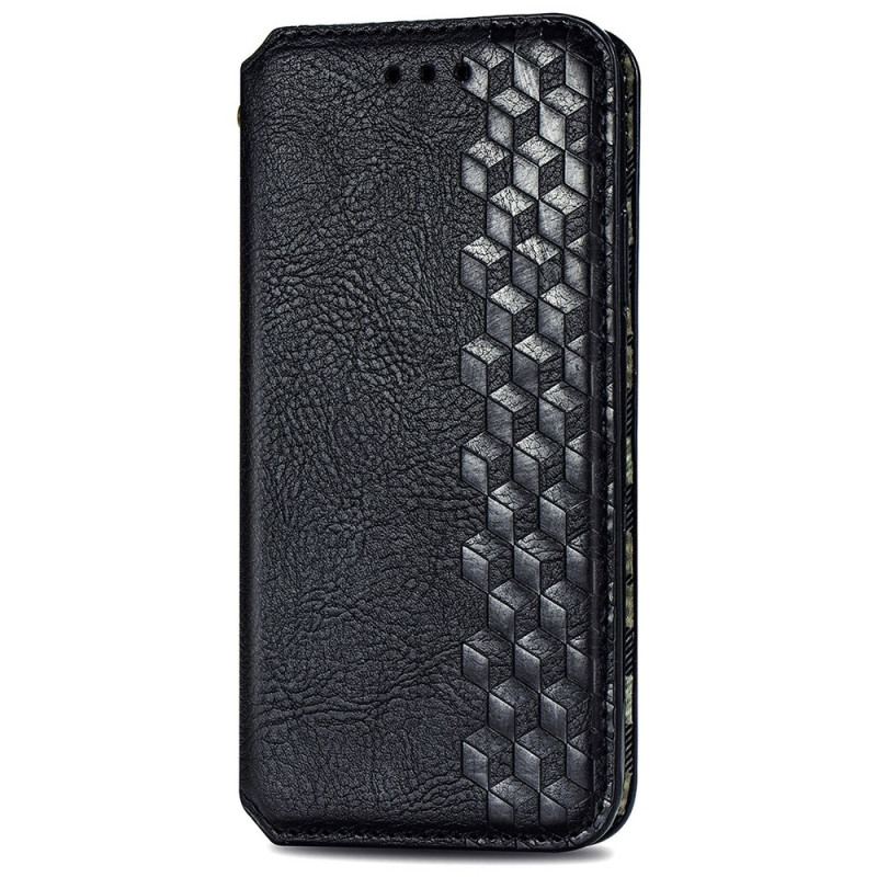 Flip Cover Google Pixel 6 Pro Effet Cuir Texture Diamant