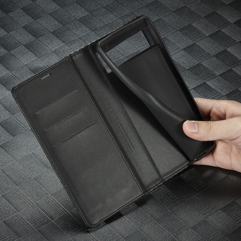Flip Cover Google Pixel 6 Pro Fibre Carbone LC.IMEEKE