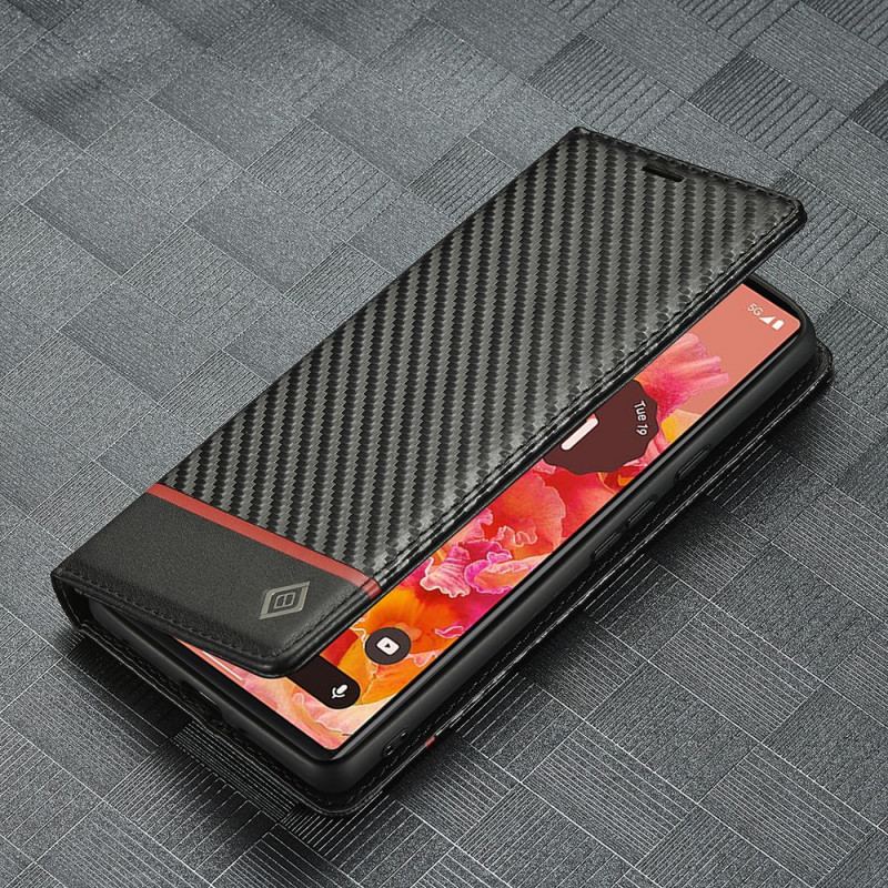 Flip Cover Google Pixel 6 Pro Fibre Carbone LC.IMEEKE