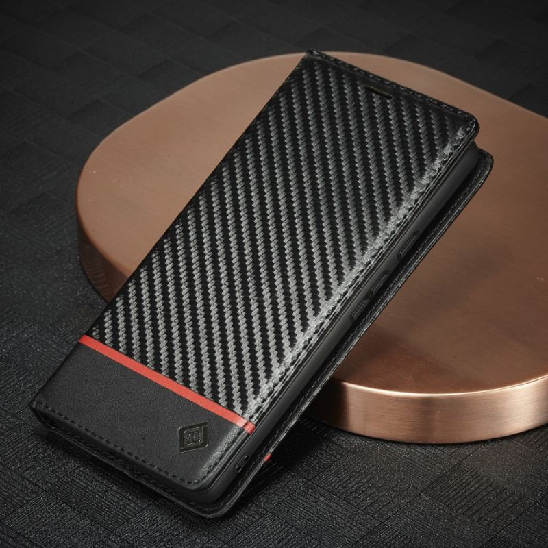 Flip Cover Google Pixel 6 Pro Fibre Carbone LC.IMEEKE