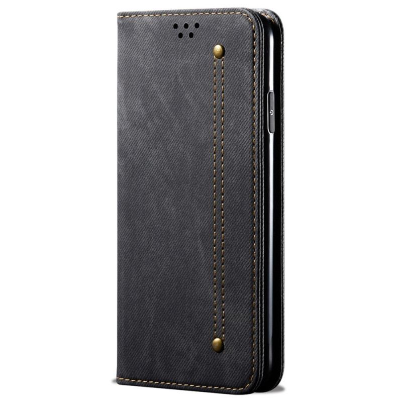 Flip Cover Google Pixel 6 Pro Tissu Jeans