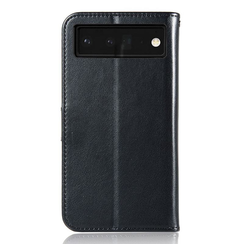 Housse Google Pixel 6 Pro Effet Cuir Attrape Rêves Hibou