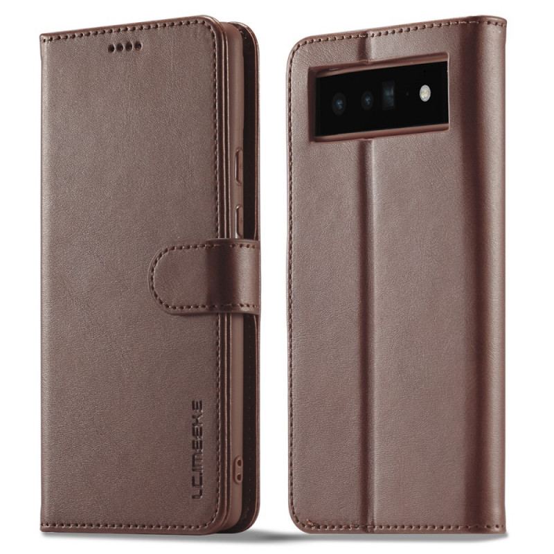 Housse Google Pixel 6 Pro LC.IMEEKE Effet Cuir