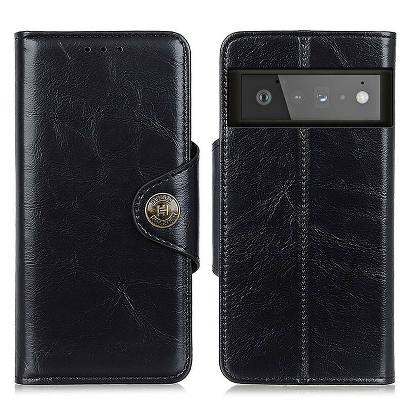 Housse Google Pixel 6 Pro Simili Cuir Brillant KHAZNEH