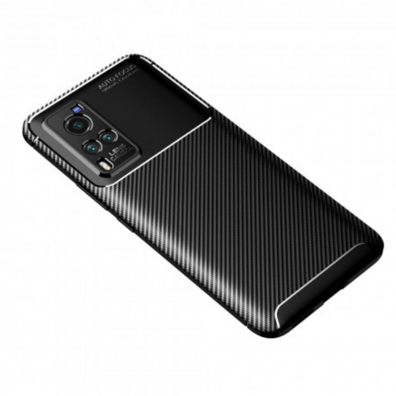 Coque Vivo X60 Flexible Texture Fibre Carbone
