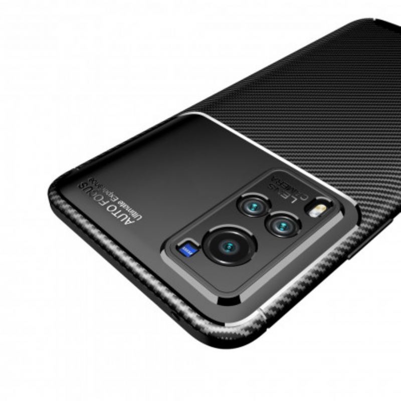 Coque Vivo X60 Flexible Texture Fibre Carbone