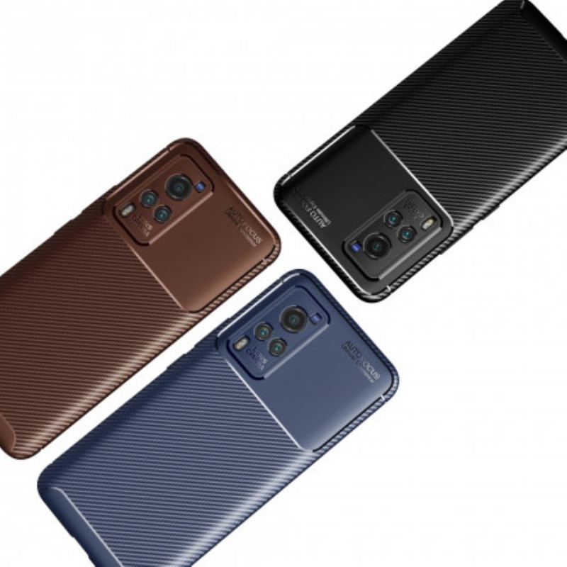 Coque Vivo X60 Flexible Texture Fibre Carbone