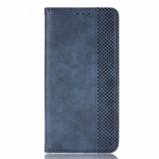 Flip Cover Vivo X60 Effet Cuir Vintage Stylisé