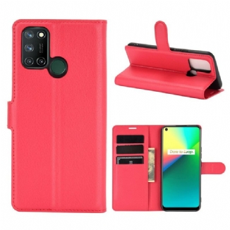 Housse Realme 7i Effet Litchi Classique