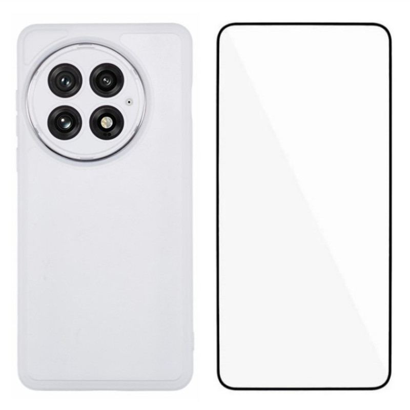 Coque 2-en-1 OnePlus 13 Transparente Teintée avec Protecteur Écran en Verre Trempé