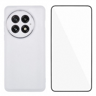 Coque 2-en-1 OnePlus 13 Transparente Teintée avec Protecteur Écran en Verre Trempé