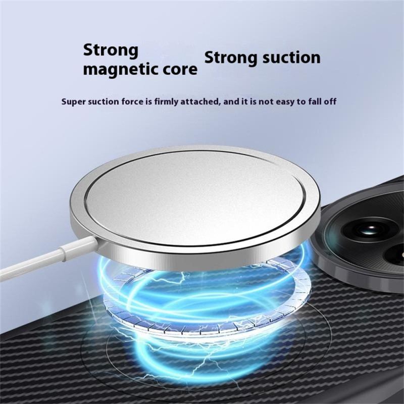 Coque OnePlus 13 Texture Fibre Carbone Compatible MagSafe