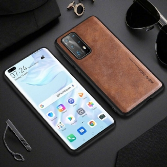 Coque Huawei P40 Effet Cuir Vintage