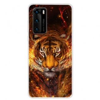 Coque Huawei P40 Tigre de Feu