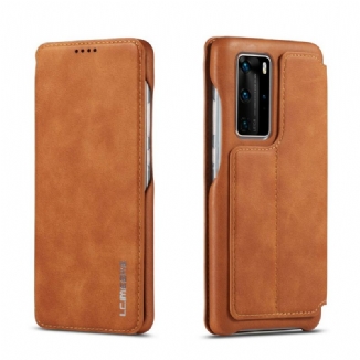 Flip Cover Huawei P40 LC.IMEEKE Effet Cuir