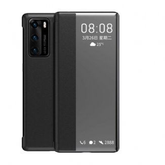 View Cover Huawei P40 Simili Cuir Window
