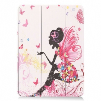 Smart Case iPad Air (2022) (2020) Simili Cuir Fée Florale