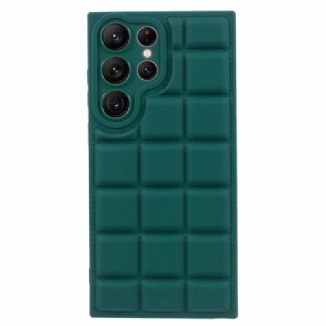 Coque Samsung Galaxy S24 Ultra 5G Texture Doudoune Quadrillée