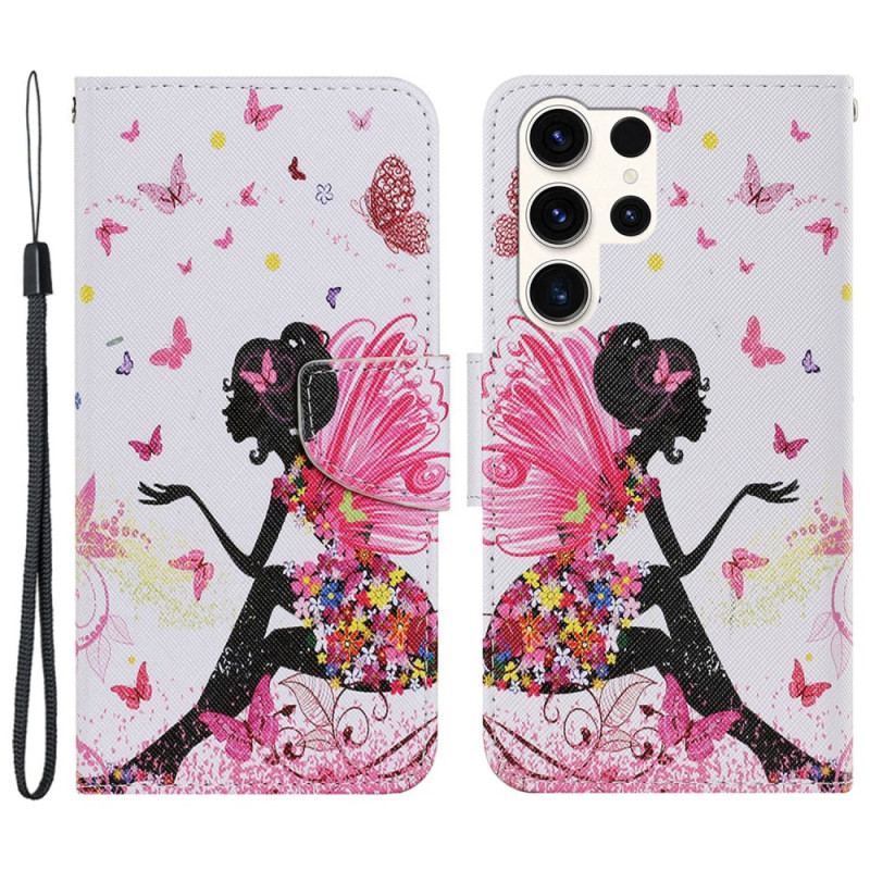 Housse Samsung Galaxy S24 Ultra 5G Fée à Lanière