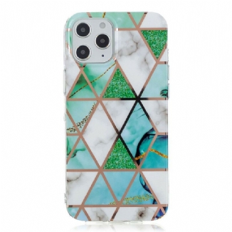 Coque iPhone 12 Pro Max Marbre Géométrie Colorée 2