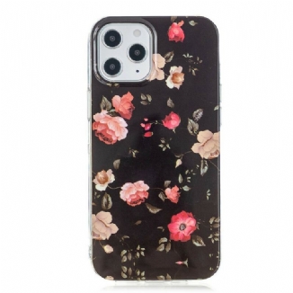 Coque iPhone 12 Pro Max Série Floralies Fluorescente