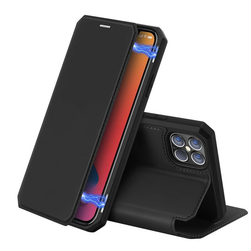 Flip Cover iPhone 12 Pro Max Skin X Series DUX DUCIS