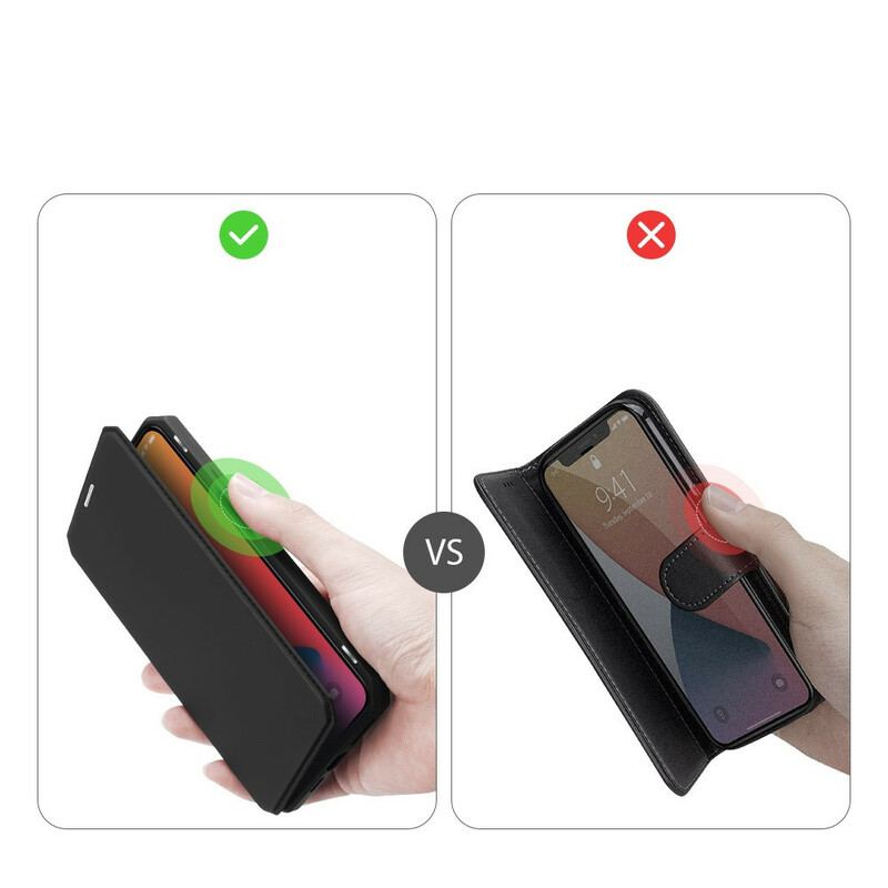 Flip Cover iPhone 12 Pro Max Skin X Series DUX DUCIS