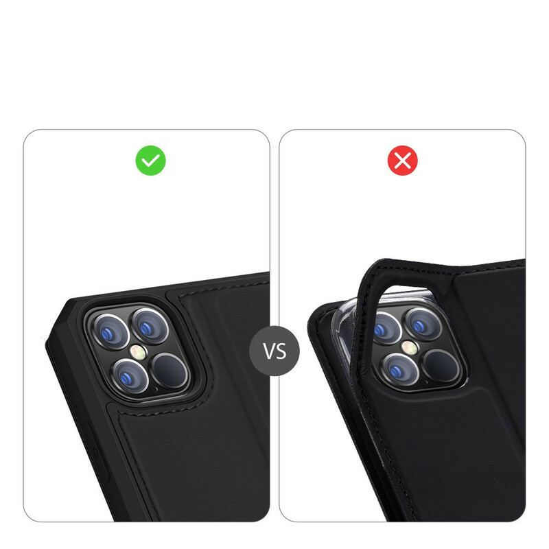 Flip Cover iPhone 12 Pro Max Skin X Series DUX DUCIS
