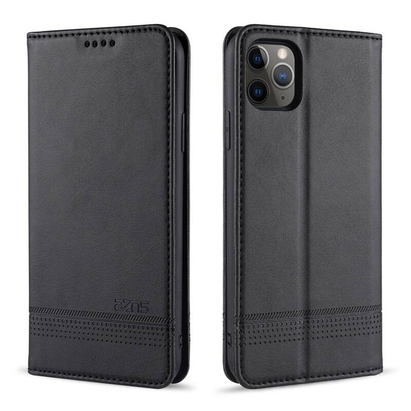Flip Cover iPhone 12 Pro Max Style Cuir AZNS