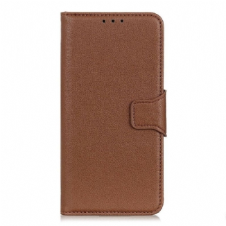 Housse iPhone 12 Pro Max Effet Cuir Litchi Fermoir Magnétique