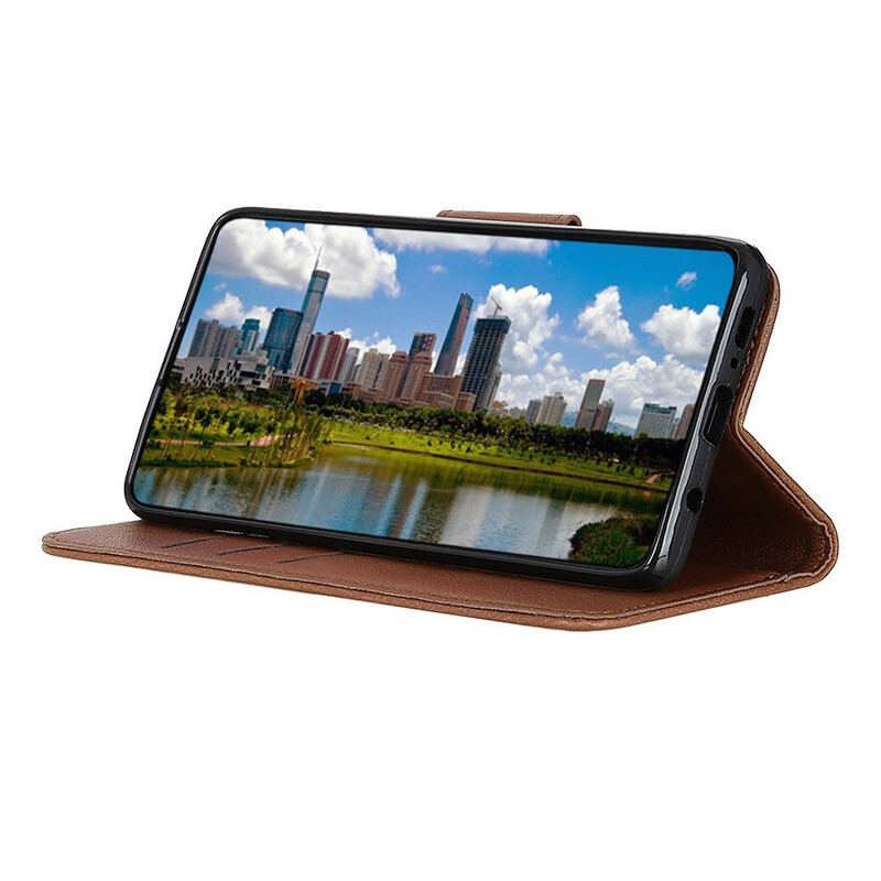 Housse iPhone 12 Pro Max Effet Cuir Litchi Fermoir Magnétique