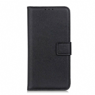 Housse iPhone 12 Pro Max Simili Cuir Litchi Rétro Coutures