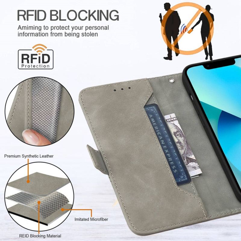 Housse Oppo A54 5G / A74 5G Simili Cuir RFID