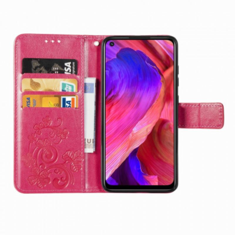 Housse Oppo A54 5G / A74 5G Trèfle Quatre Feuilles