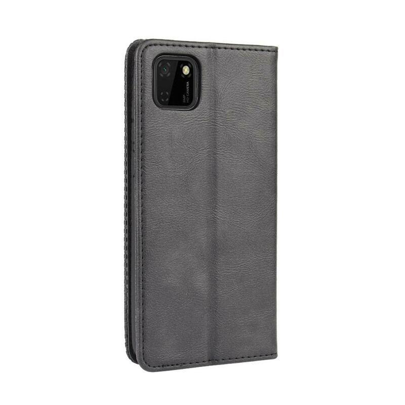 Flip Cover Huawei Y5p Effet Cuir Vintage Stylisé