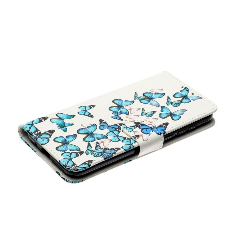 Flip Cover Huawei Y5p Myriade de Papillons
